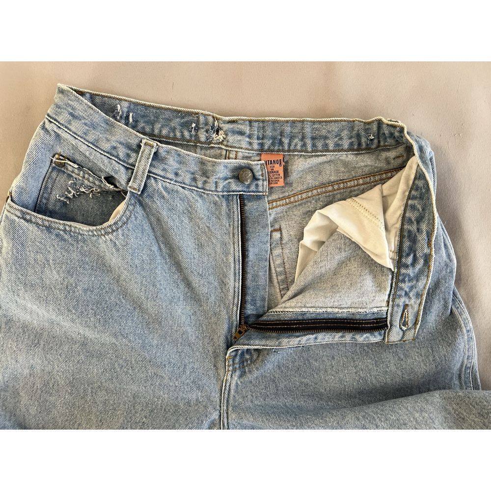 Vintage Gitano Mom Jeans Blue High Waist Tapered Leg Denim Womens 14 Average Y2K - Picture 5 of 10